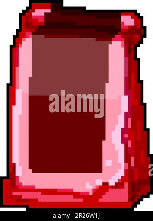 food coffee packaging game pixel art vector illustration Stock Vector ...
