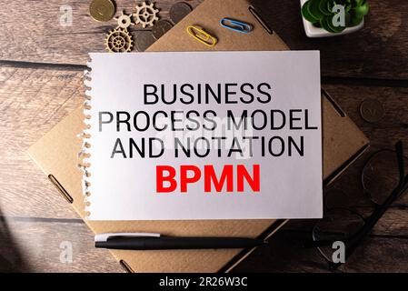 Business Process Model And Notation BPMN Is Shown Using A Text Stock ...