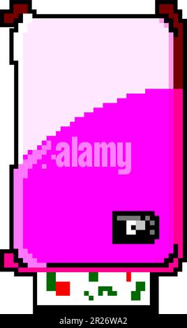 modern compact photo printer game pixel art vector illustration Stock Vector