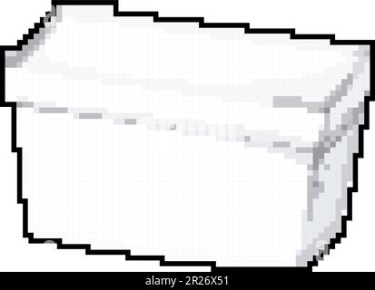 beer cooler box game pixel art vector illustration Stock Vector