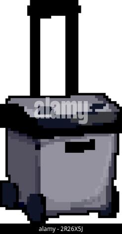 cool cooler box game pixel art vector illustration Stock Vector