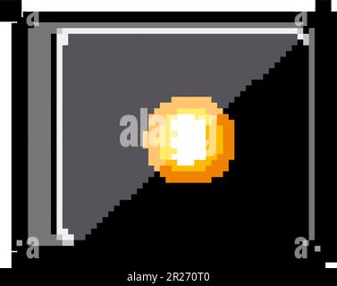 money crypto wallet game pixel art vector illustration Stock Vector