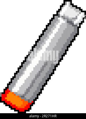 work cutter knife game pixel art vector illustration Stock Vector