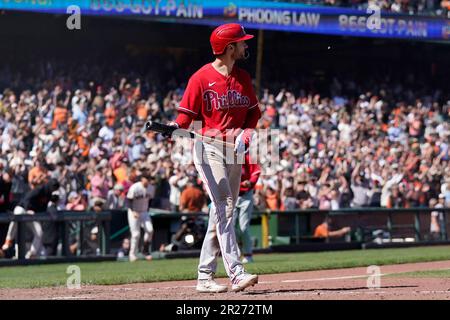 Philadelphia Phillies' Trea Turner plays during a baseball game, Wednesday,  May 10, 2023, in Philadelphia. (AP Photo/Matt Slocum Stock Photo - Alamy