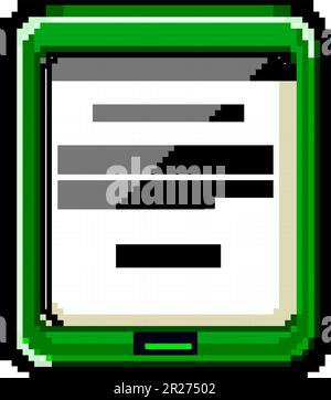 digital ebook reader game pixel art vector illustration Stock Vector ...