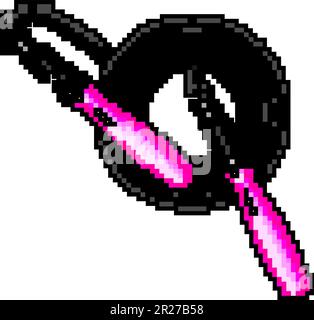 exercise fitness rope game pixel art vector illustration Stock Vector