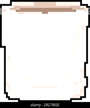 house flower pot plant game pixel art vector illustration Stock Vector