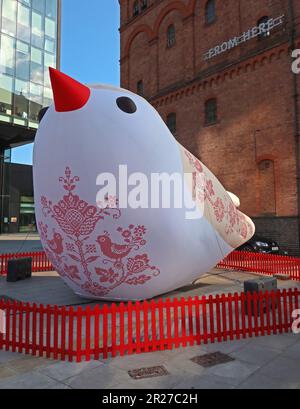 Soloveiko Songbird - Crimea - by Amigo & Amigo, Svitlana Reinish, Anton Dehtiarov, Black Box , M3, at Eurovision 2023 Liverpool, UK Stock Photo