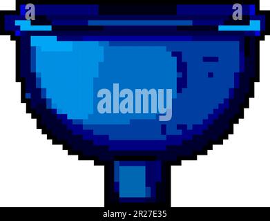 marketing funnel business game pixel art vector illustration Stock ...
