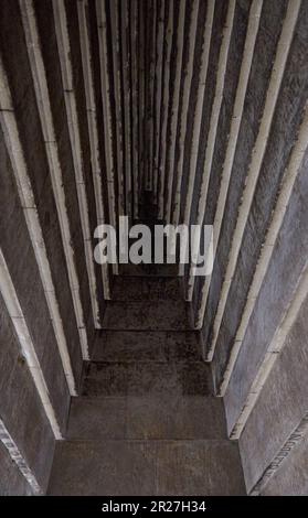 The Red Pyramid of Dahshur, the world's first true pyramid that was built by 4th Dynasty pharaoh Sneferu Stock Photo