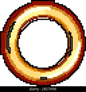 metal grommet ring game pixel art vector illustration Stock Vector ...