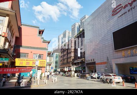 Taiping Street was an important part of historical Changsha. And today it's one of the trendiest areas of the city. Stock Photo