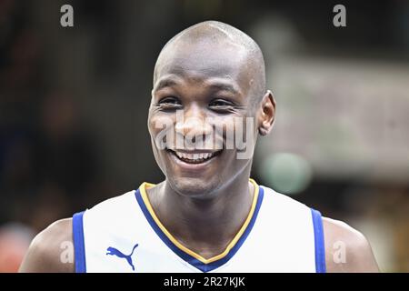 Bandja Sy of Metropolitans 92 dunks during the French championship, Betclic  Elite Basketball match between Paris Basketball and Metropolitans 92  (Boulogne-Levallois) on January 15, 2022 at Halle Georges Carpentier in  Paris, France 