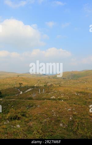 Akiyoshi plateau in autumn Stock Photo