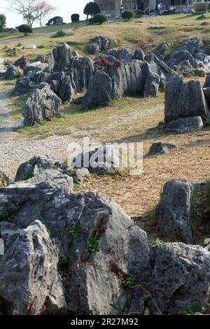 Akiyoshi plateau in autumn Stock Photo