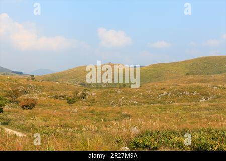 Akiyoshi plateau in autumn Stock Photo