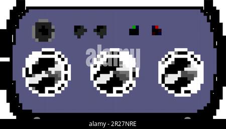 audio headphone amp game pixel art vector illustration Stock Vector ...