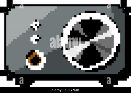 audio headphone amp game pixel art vector illustration Stock Vector ...
