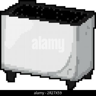 humidiffer ionizer air game pixel art vector illustration Stock Vector