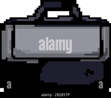 fashion laptop bag game pixel art vector illustration Stock Vector ...