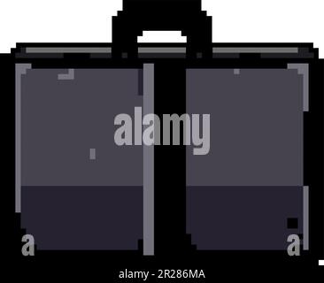 male business bag game pixel art vector illustration 23874176