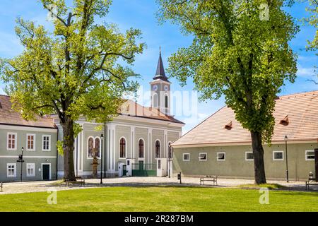 narodni hrebcin Kladruby nad Labem (nar. kulturni pamatka), Ceska republika / National Stud at Kladruby nad Labem, Czech republic Stock Photo