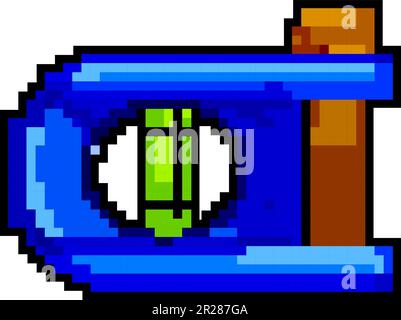 spirit level tool game pixel art vector illustration Stock Vector Image ...