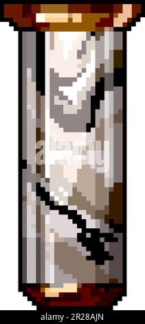 room marble vase game pixel art vector illustration Stock Vector