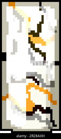 style marble vase game pixel art vector illustration Stock Vector