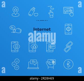 Internet icons Stock Vector
