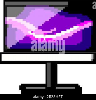blank monitor pc game pixel art vector illustration Stock Vector Image ...