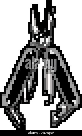 pocket knife tool game pixel art vector illustration Stock Vector