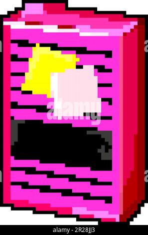 sticky note sticker game pixel art vector illustration Stock Vector ...