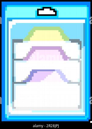 sticky note sticker game pixel art vector illustration Stock Vector ...