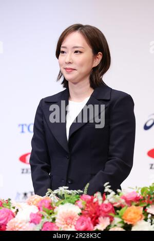 Tokyo, Japan. 18th May, 2023. Kasumi Ishikawa Table Tennis : Japanese Table Tennis player Kasumi Ishikawa attends press conference and announces her retirement in Tokyo, Japan . Credit: Naoki Morita/AFLO SPORT/Alamy Live News Stock Photo