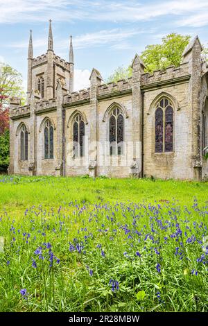 Springtime at the Georgian Gothic Bromyard Chapel built in 1799 by George Byfield at Brockhampton near Bromyard, Herefordshire, England UK Stock Photo
