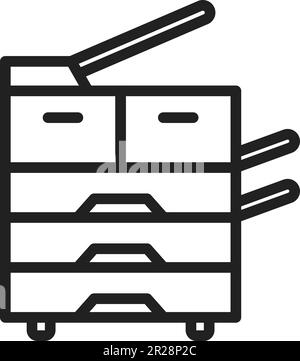 Photocopy icon vector image. Suitable for mobile application web application and print media. Stock Vector