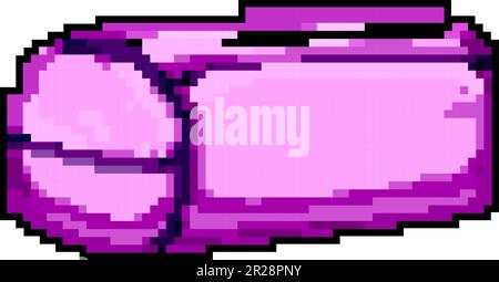 art pencil case game pixel art vector illustration Stock Vector