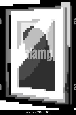 blank photo frame game pixel art vector illustration Stock Vector Image ...