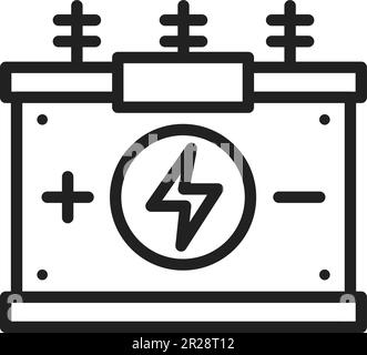 Power Transformer icon vector image. Suitable for mobile application web application and print media. Stock Vector