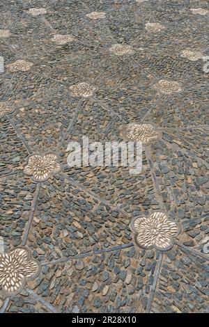 Close up of Chinese floor mosaic Stock Photo
