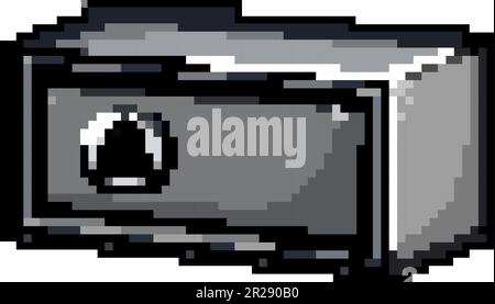 storage safe game pixel art vector illustration Stock Vector Image ...