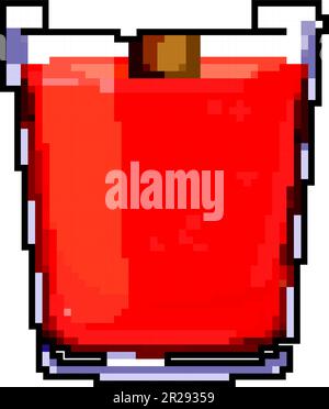 aromatherapy scented candle game pixel art vector illustration Stock Vector