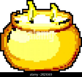 wax scented candle game pixel art vector illustration Stock Vector