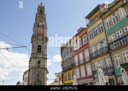 Church and tower of Los Clérigos in Porto Stock Photo