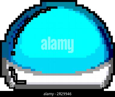 bulb smart lamp game pixel art vector illustration Stock Vector
