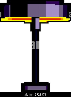 home smart lamp game pixel art vector illustration Stock Vector