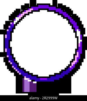app smart lamp game pixel art vector illustration Stock Vector