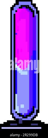 control smart lamp game pixel art vector illustration Stock Vector