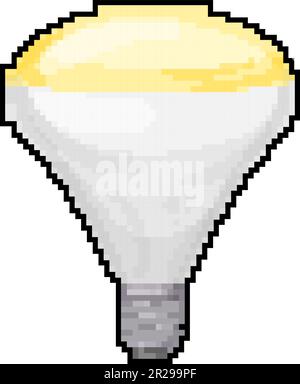 control smart light bulb game pixel art vector illustration Stock Vector